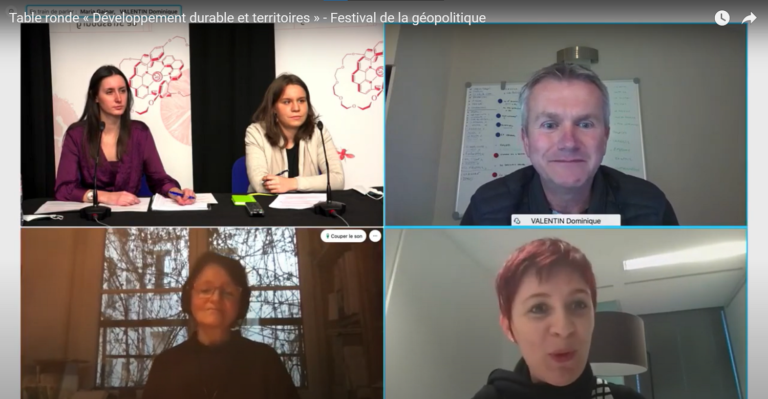 Table ronde « Développement durable et territoires » - Festival de la géopolitique